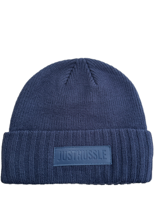 Copy of Copy of JUST HUSSLE BEANIE (BLUE)